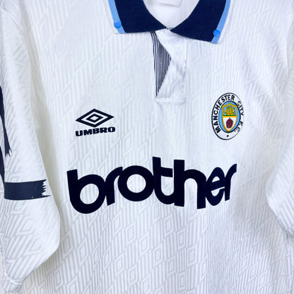 Manchester City 1991-1993 Umbro Third Football Shirt