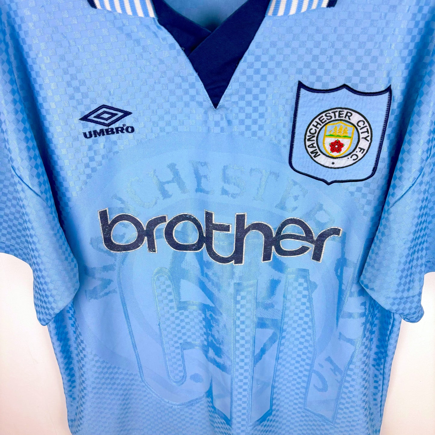Manchester City 1995-1997 Umbro Home Football Shirt