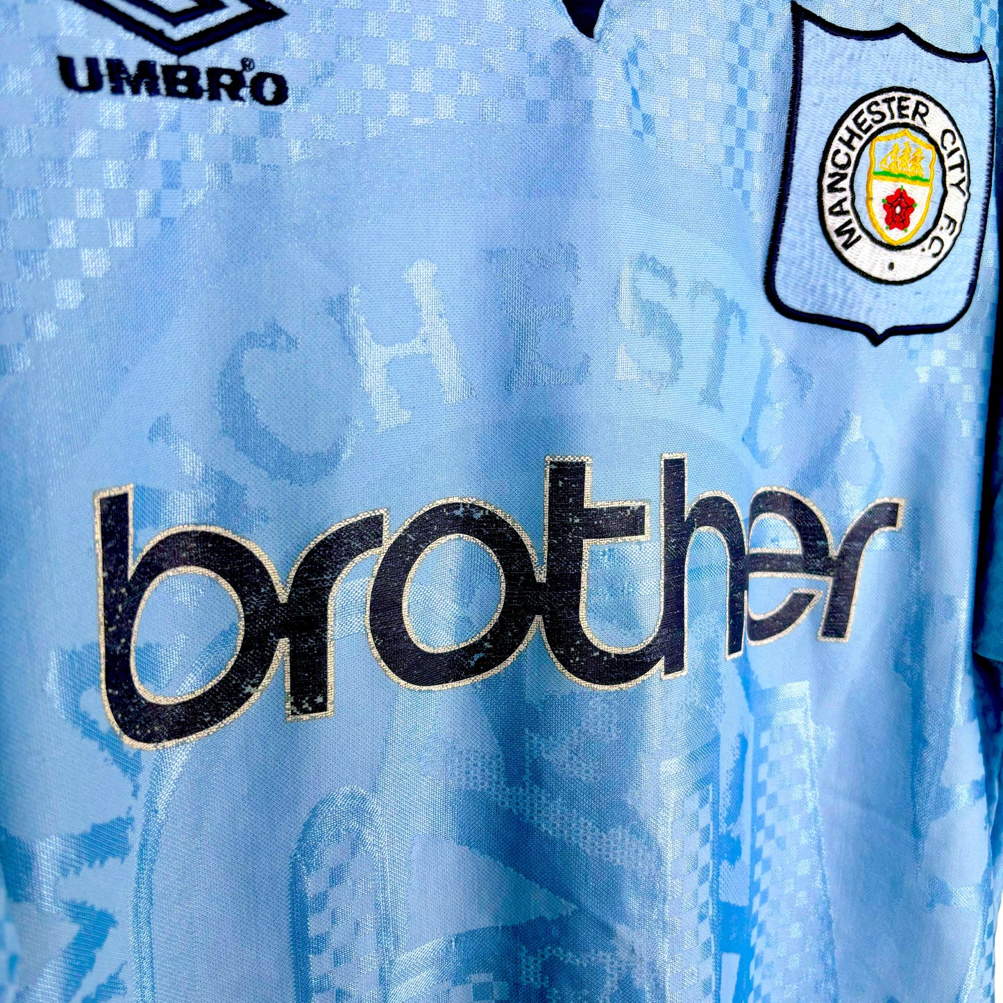 Manchester City 1995-1997 Umbro Home Football Shirt