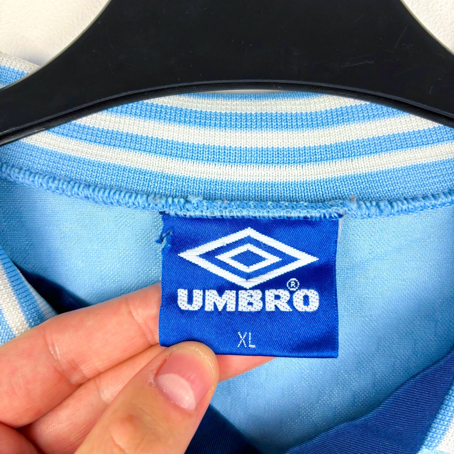 Manchester City 1995-1997 Umbro Home Football Shirt