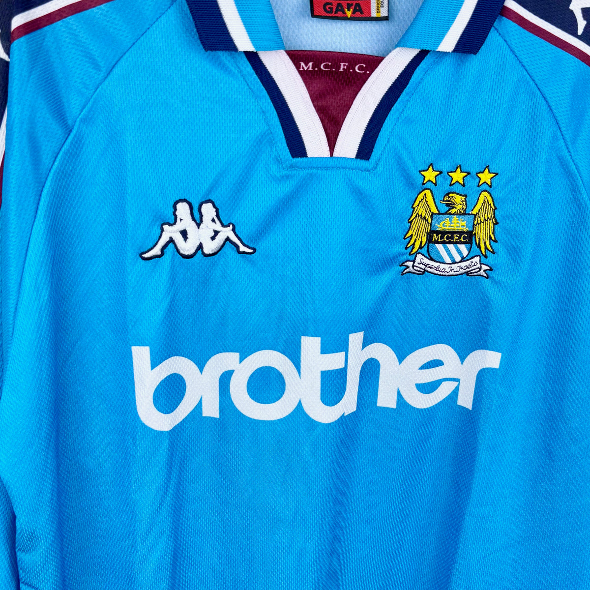 Manchester City 1997-1999 Kappa Longsleeve Home Football Shirt