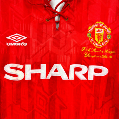 Manchester United 1992-1994 'Champions' Umbro Home Football Shirt