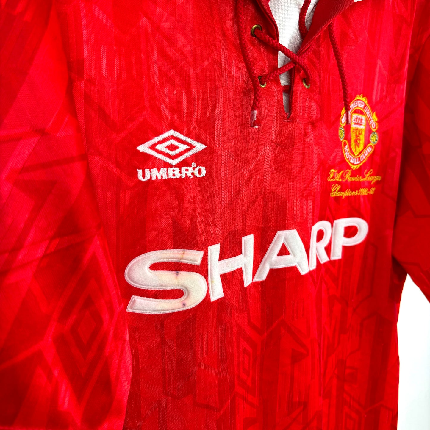 Manchester United 1992-1994 'Champions' Umbro Home Football Shirt