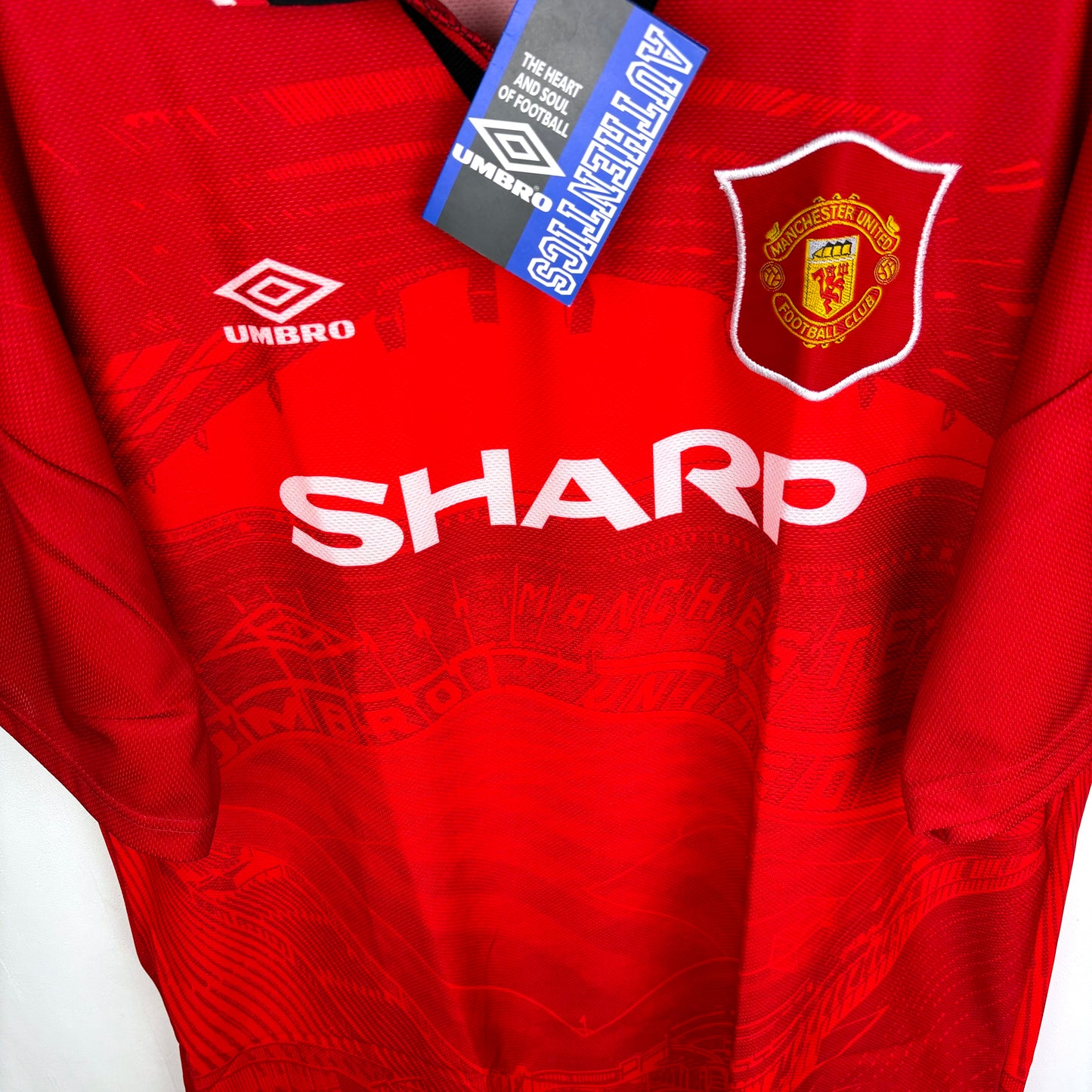 Manchester United 1994-1996 Umbro Home Football Shirt BNWT