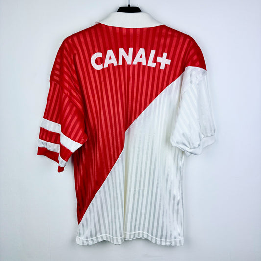 Monaco 1991-1992 Adidas Home Football Shirt