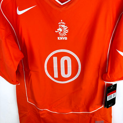 Netherlands 2004 Nike T90 Player Issue Van Nistelrooy Home Shirt