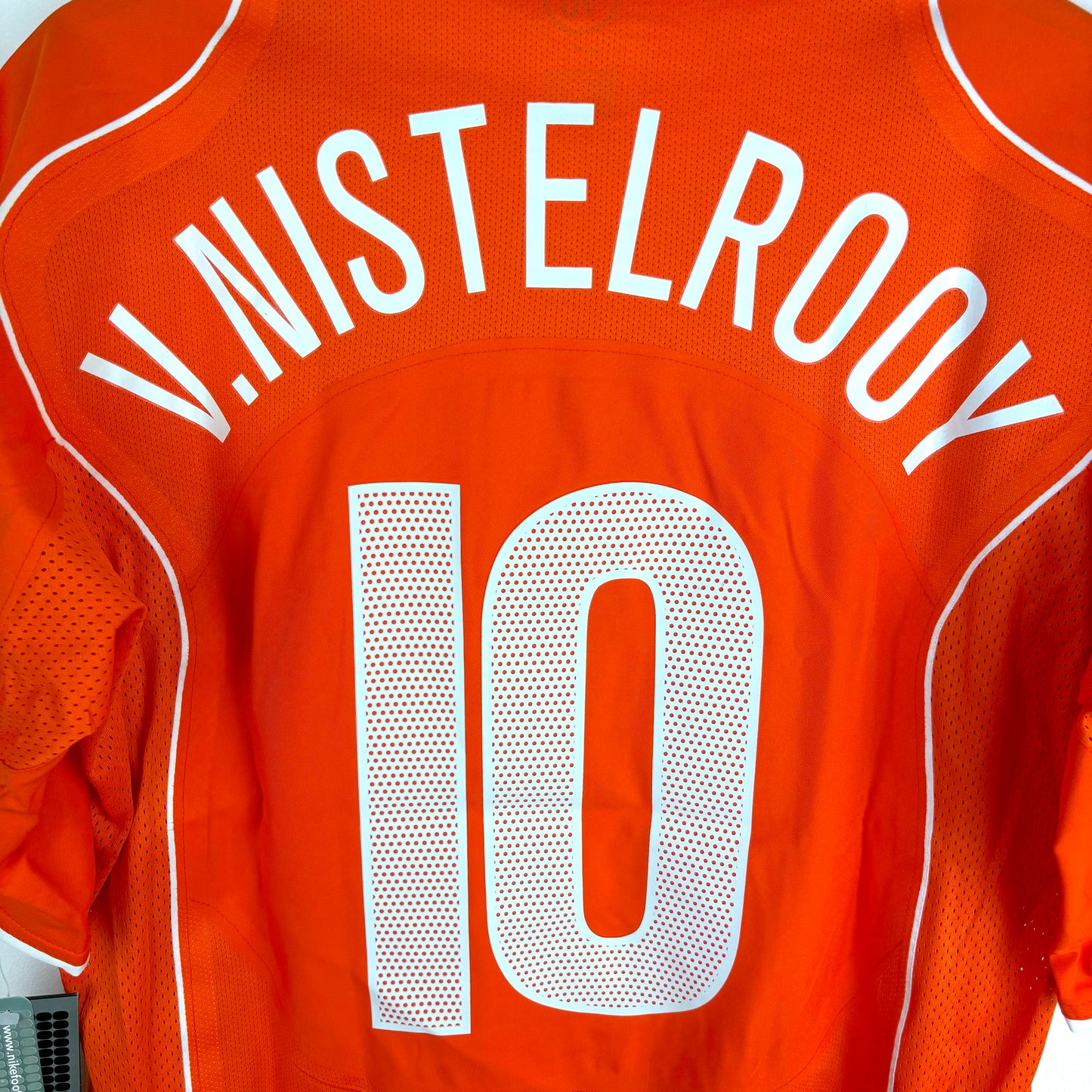 Netherlands 2004 Nike T90 Player Issue Van Nistelrooy Home Shirt