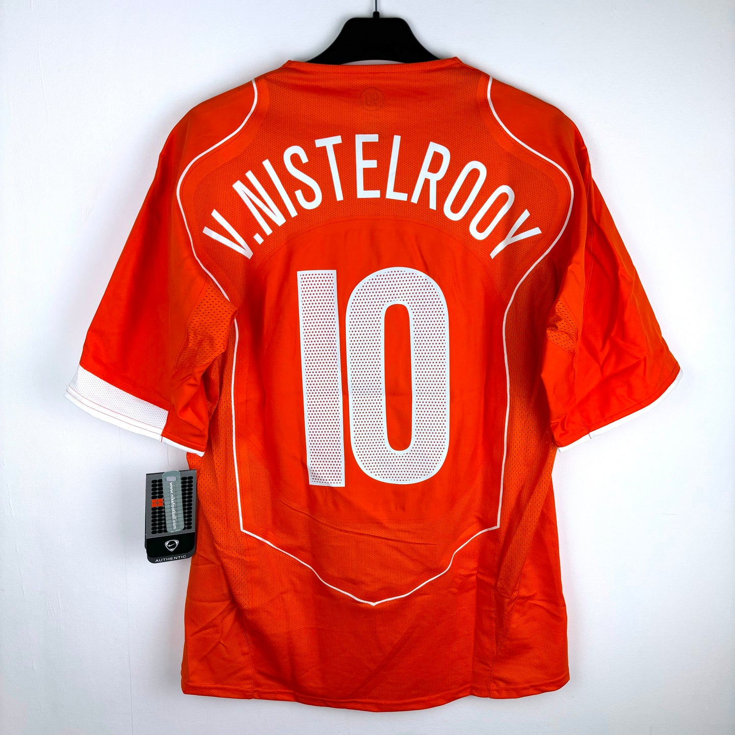 Netherlands 2004 Nike T90 Player Issue Van Nistelrooy Home Shirt