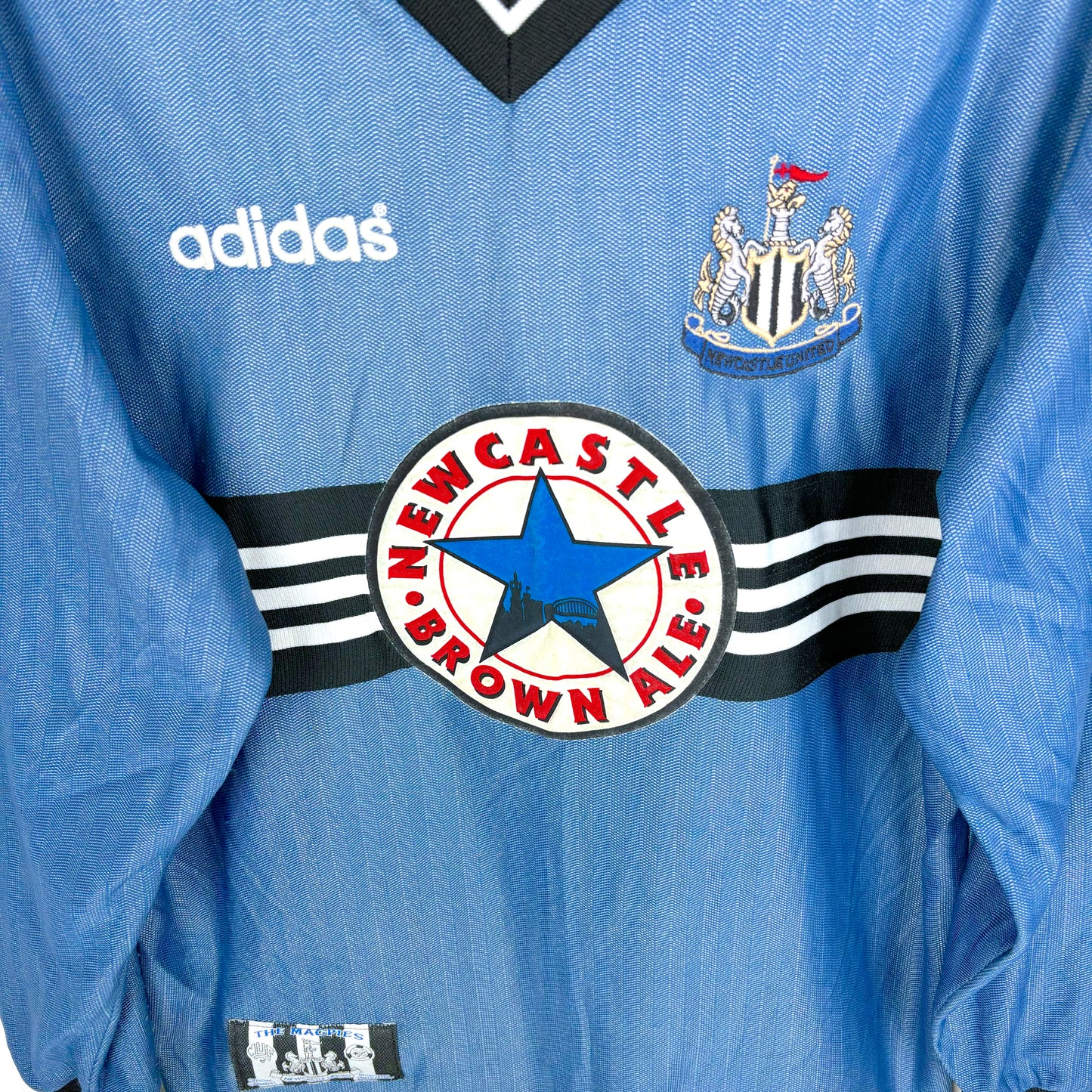Newcastle 1996-1997 Adidas Away Football Shirt Longsleeve