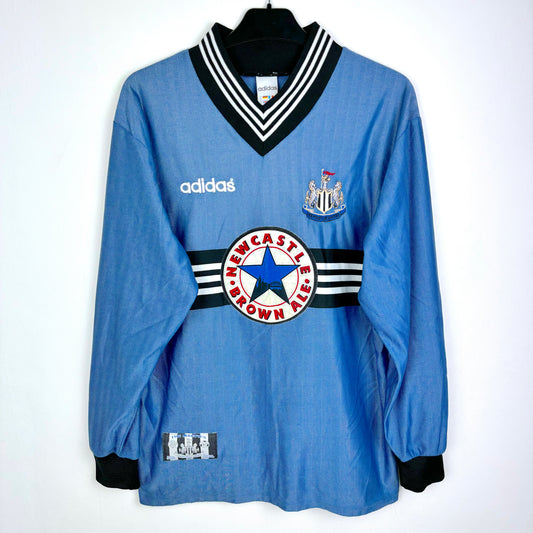 Newcastle 1996-1997 Adidas Away Football Shirt Longsleeve
