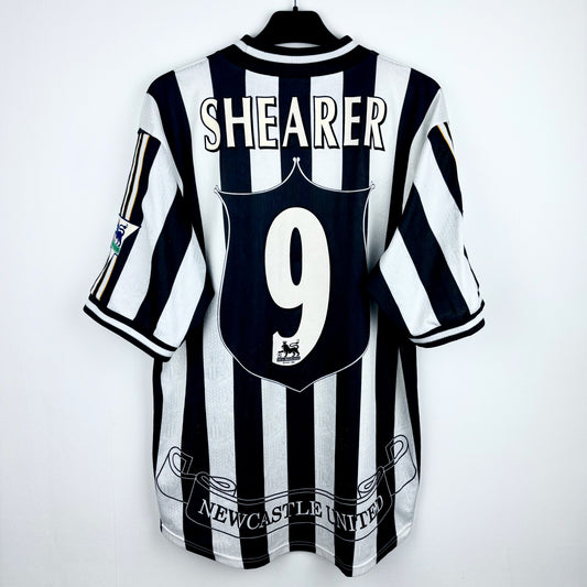 Newcastle 1997-1999 Adidas Home Football Shirt - Shearer 9