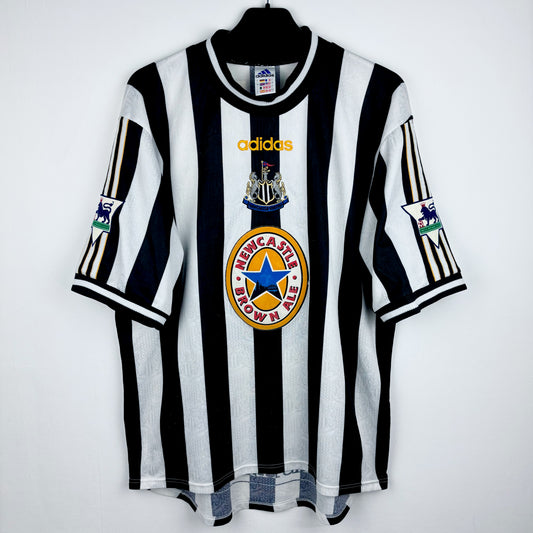 Newcastle 1997-1999 Adidas Home Football Shirt - Shearer 9