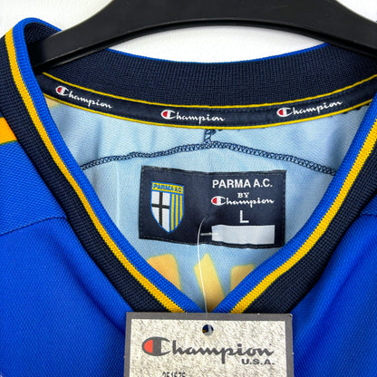 Parma 2001-2002 Champion Home Football Shirt Jersey BNWT NAKATA 10