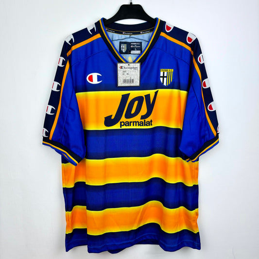 Parma 2001-2002 Champion Home Football Shirt Jersey BNWT NAKATA 10