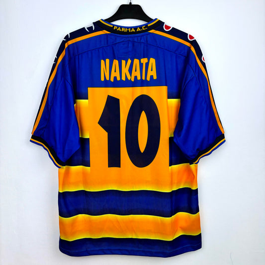 Parma 2001-2002 Champion Home Football Shirt Jersey BNWT NAKATA 10