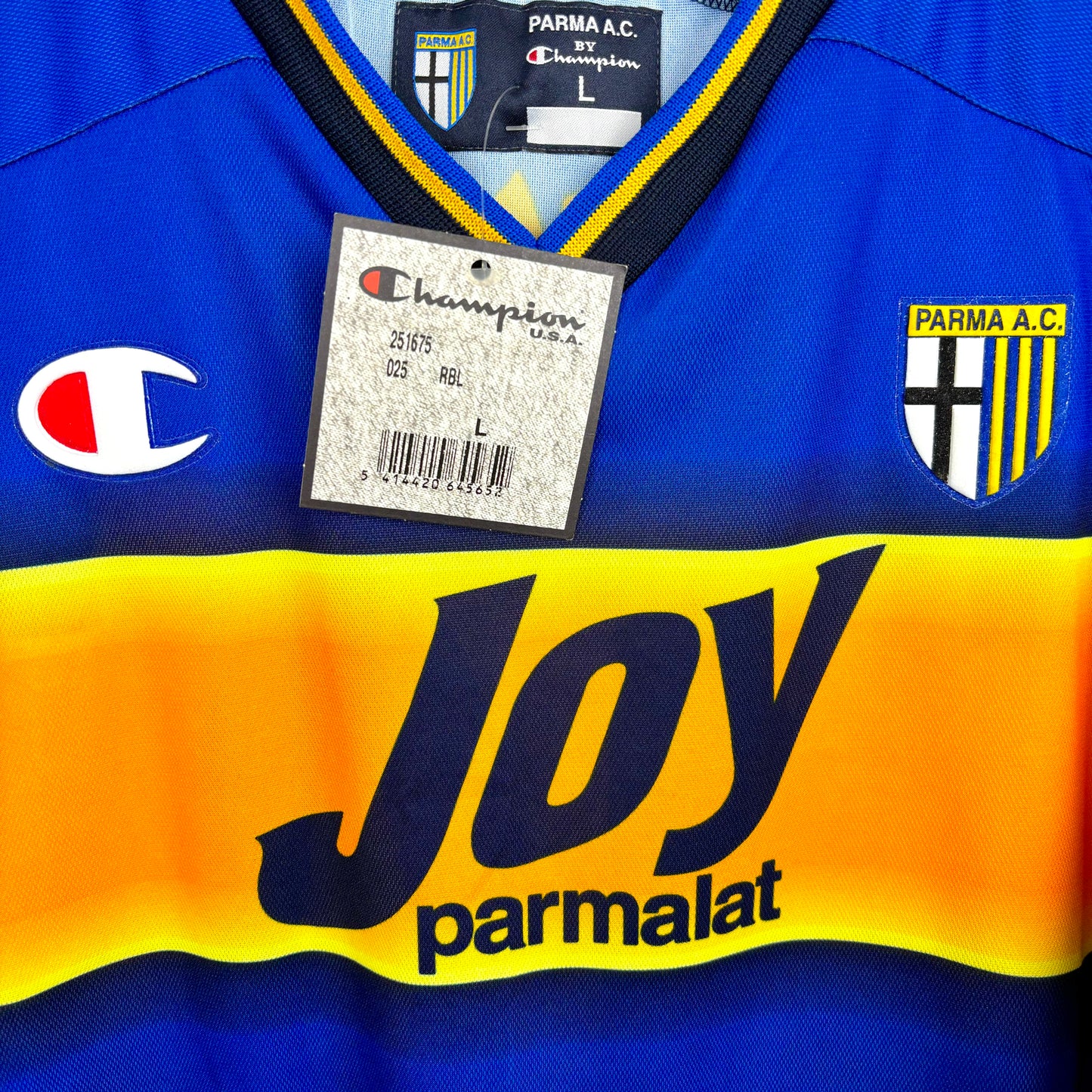 Parma 2001-2002 Champion Home Football Shirt Jersey BNWT NAKATA 10