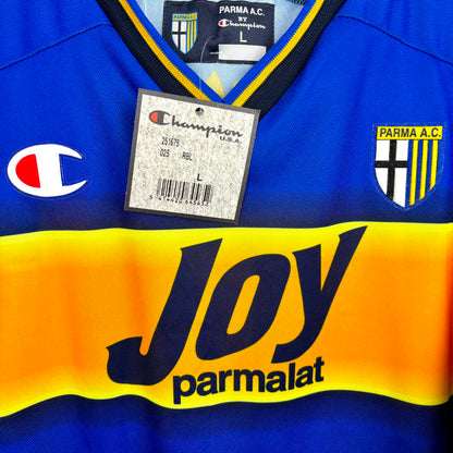Parma 2001-2002 Champion Home Football Shirt Jersey BNWT NAKATA 10