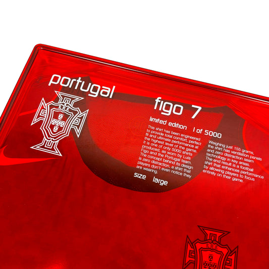 Portugal 2004 Nike Boxed T90 Player Issue Figo Home Shirt