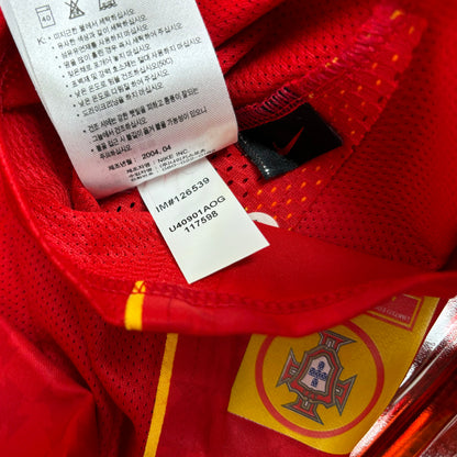 Portugal 2004 Nike Boxed T90 Player Issue Figo Home Shirt