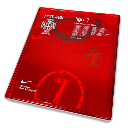 Portugal 2004 Nike Boxed T90 Player Issue Figo Home Shirt