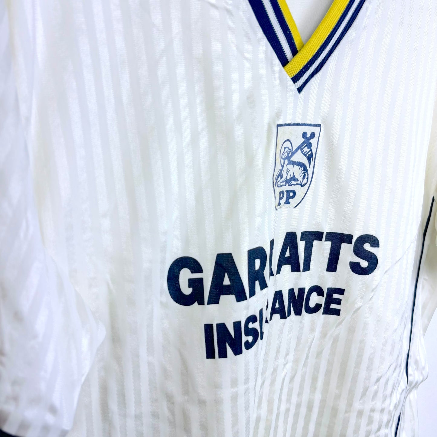 Preston North End 1988-1989 Scoreline Home Football Shirt