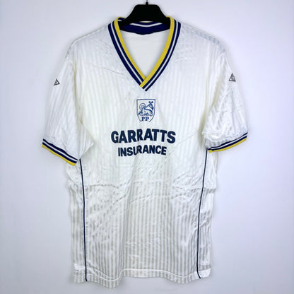 Preston North End 1988-1989 Scoreline Home Football Shirt