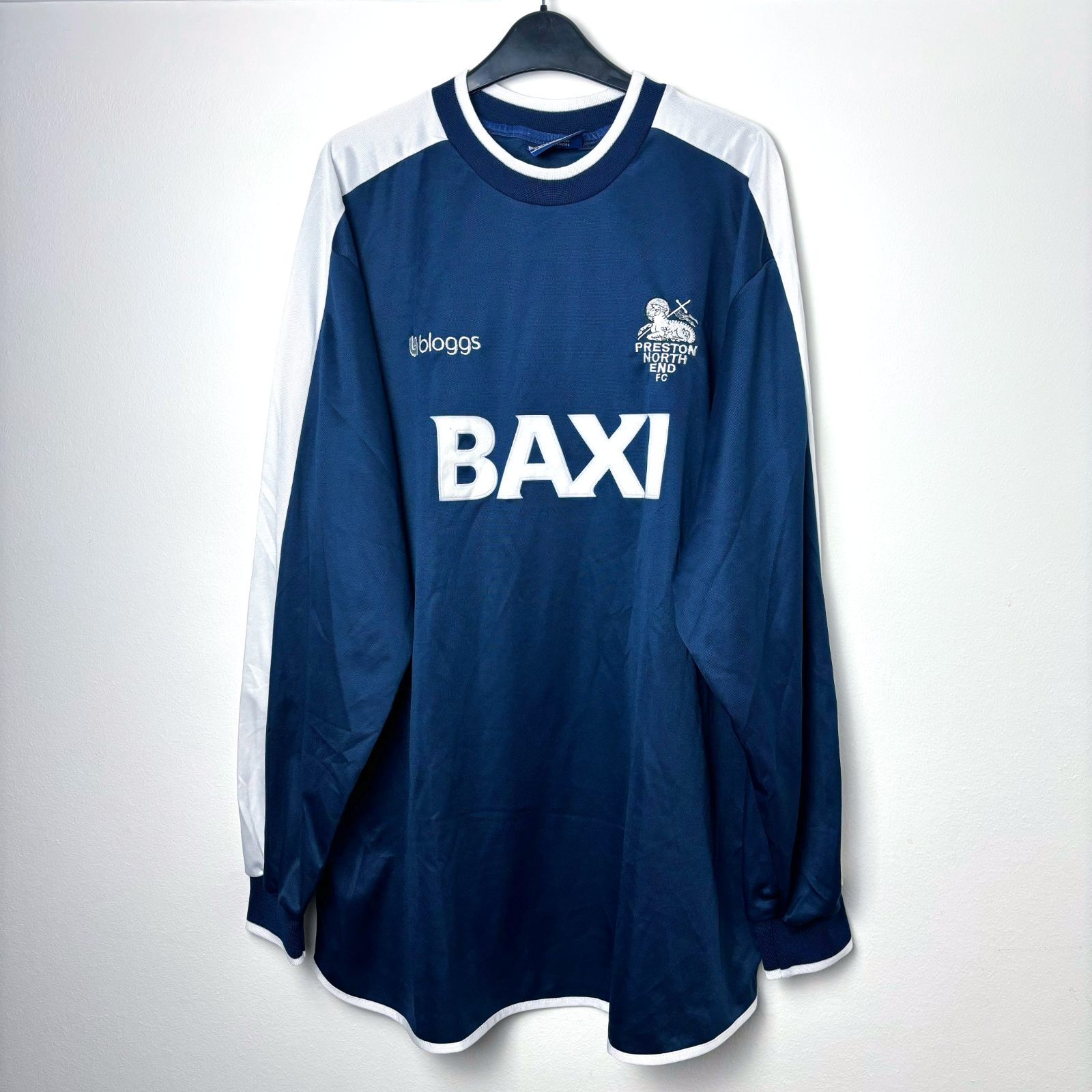 Preston North End 2000-2001 Long-Sleeve Away Shirt by Bloggs – vintage football shirt