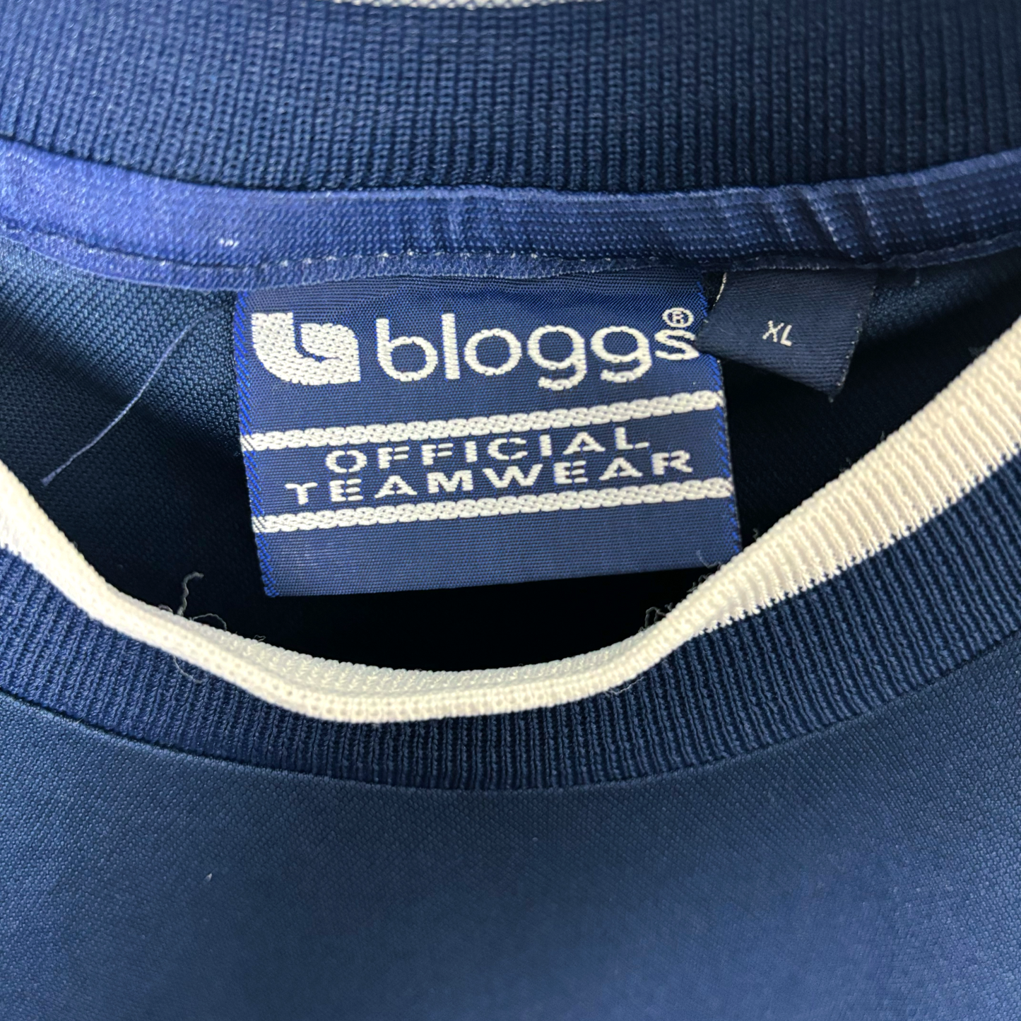 Authentic Bloggs label on Preston North End 2000-2001 Long-Sleeve Away Shirt – retro football kit