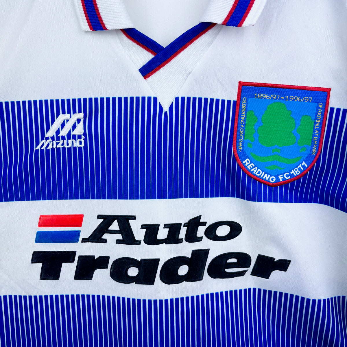 Reading 1996-1997 Mizuno Elm Park Centenary Home Football Shirt
