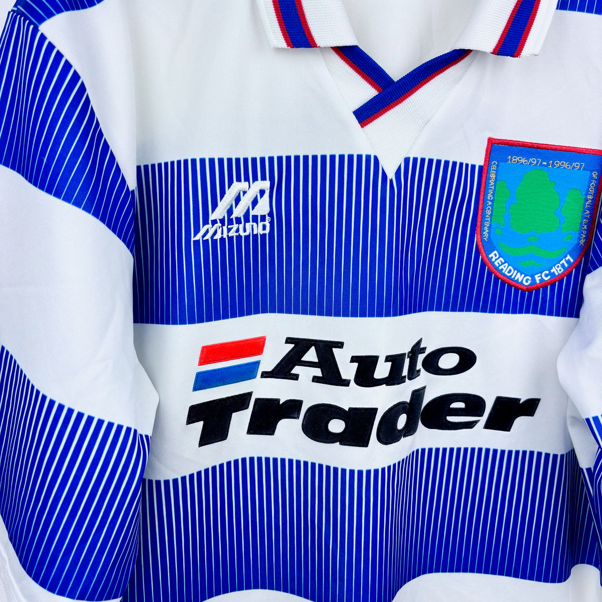 Reading 1996-1997 Mizuno Elm Park Centenary Home Football Shirt