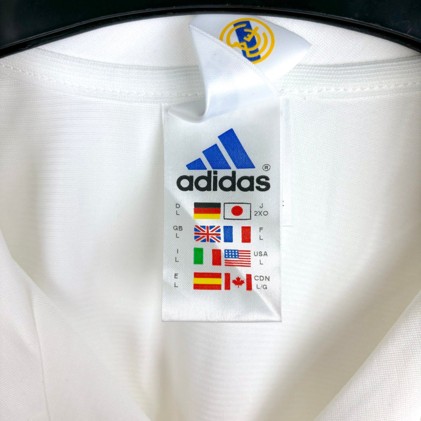 Real Madrid 2001-2002 Adidas Long Sleeve Home Football Shirt
