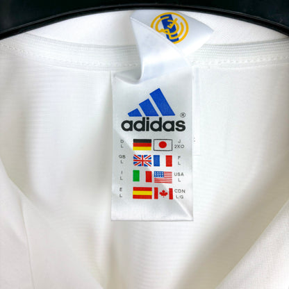 Real Madrid 2001-2002 Adidas Long Sleeve Home Football Shirt