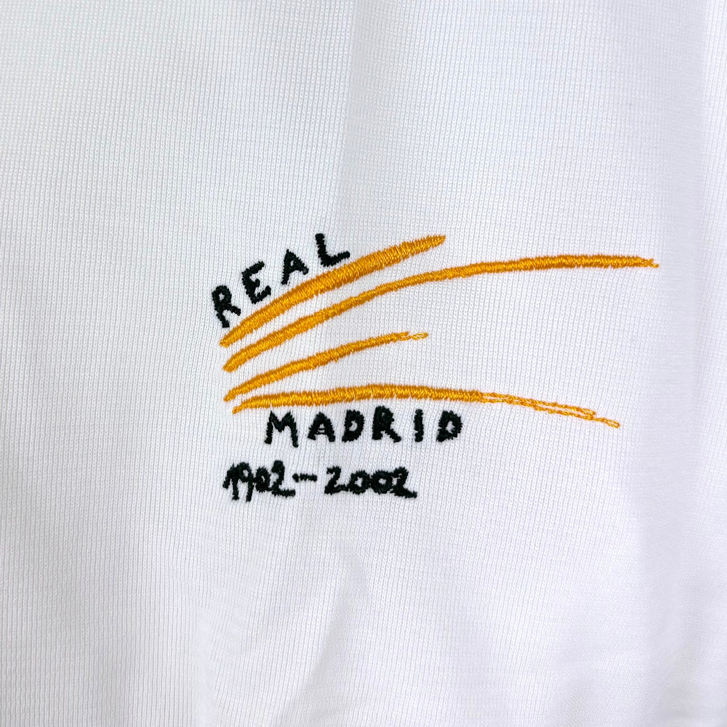 Real Madrid 2001-2002 Adidas Long Sleeve Home Football Shirt