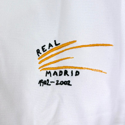 Real Madrid 2001-2002 Adidas Long Sleeve Home Football Shirt
