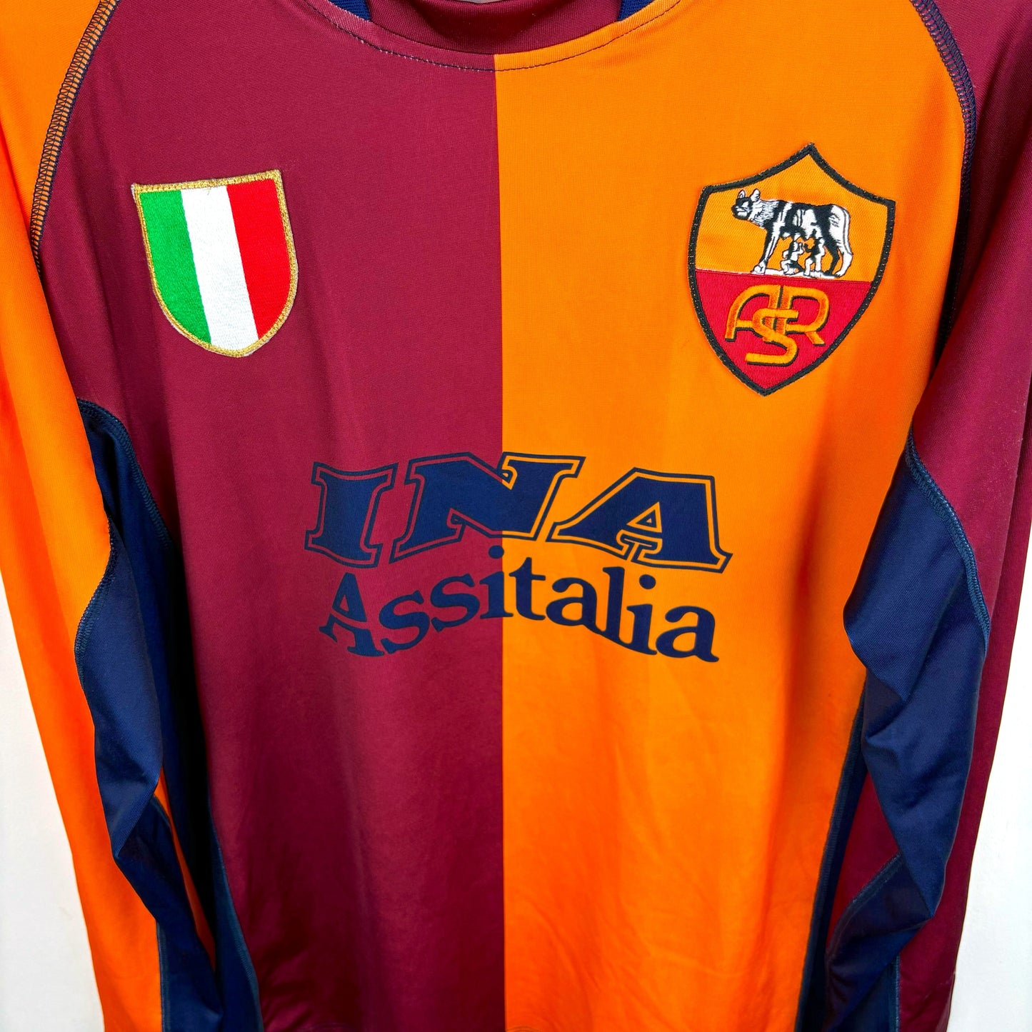 Roma 2001-2002 Kappa European Third Football Shirt Longsleeve