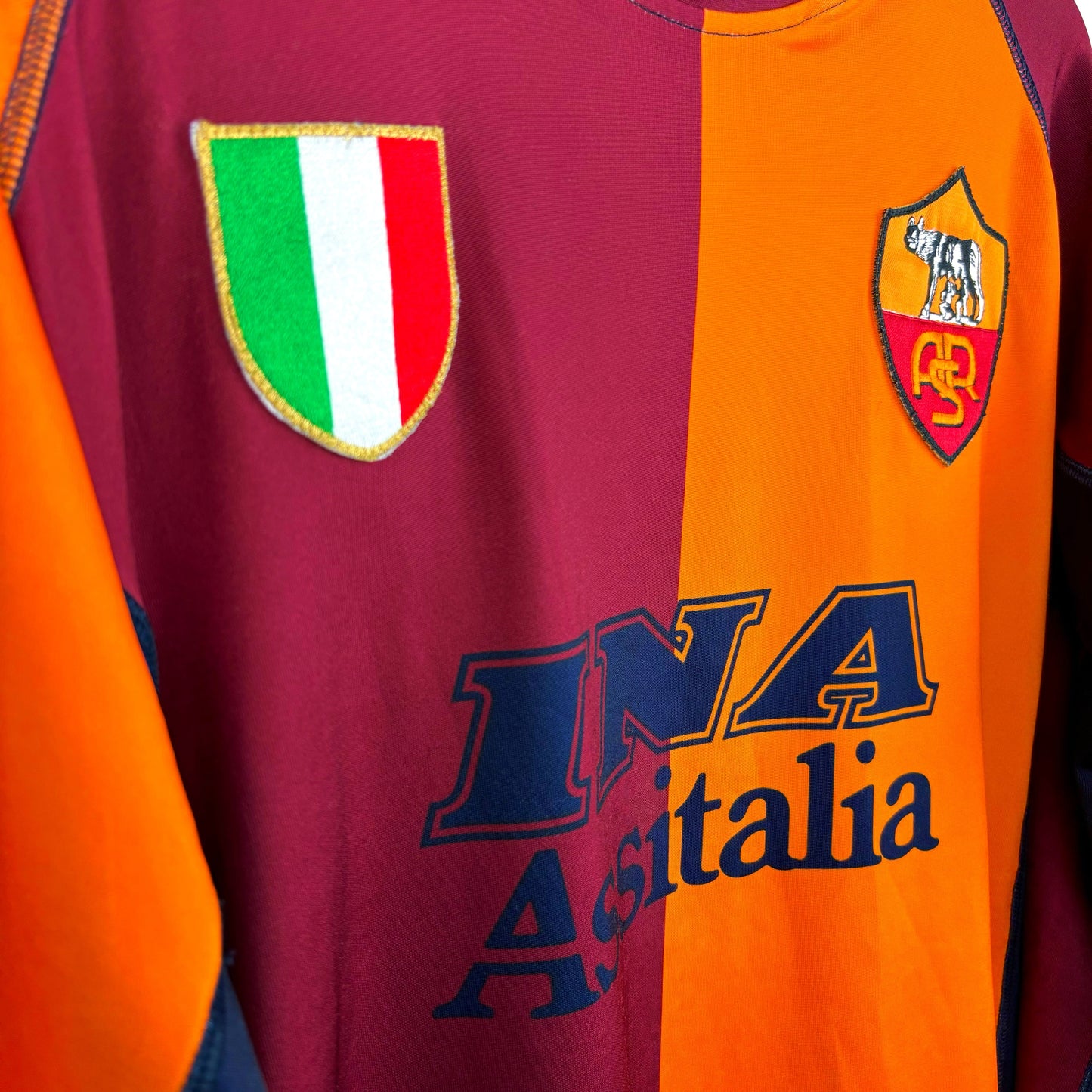 Roma 2001-2002 Kappa European Third Football Shirt Longsleeve