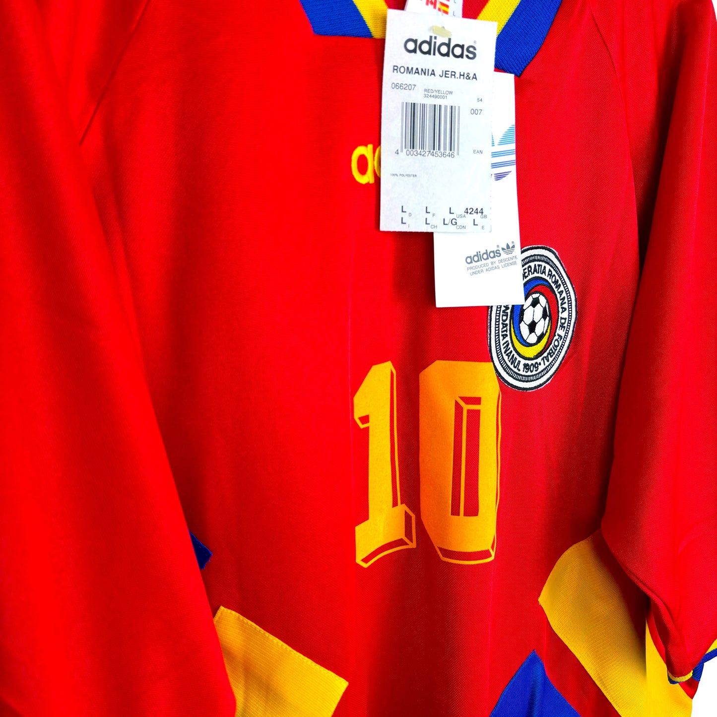 Romania 1994-1995 Adidas Away Football Shirt BNWT - Hagi 10