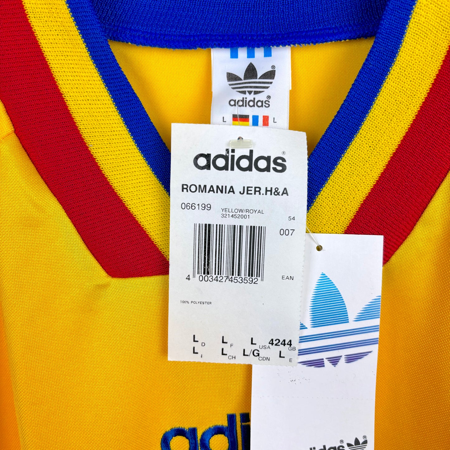 Romania 1994-1995 Adidas Home Football Shirt BNWT