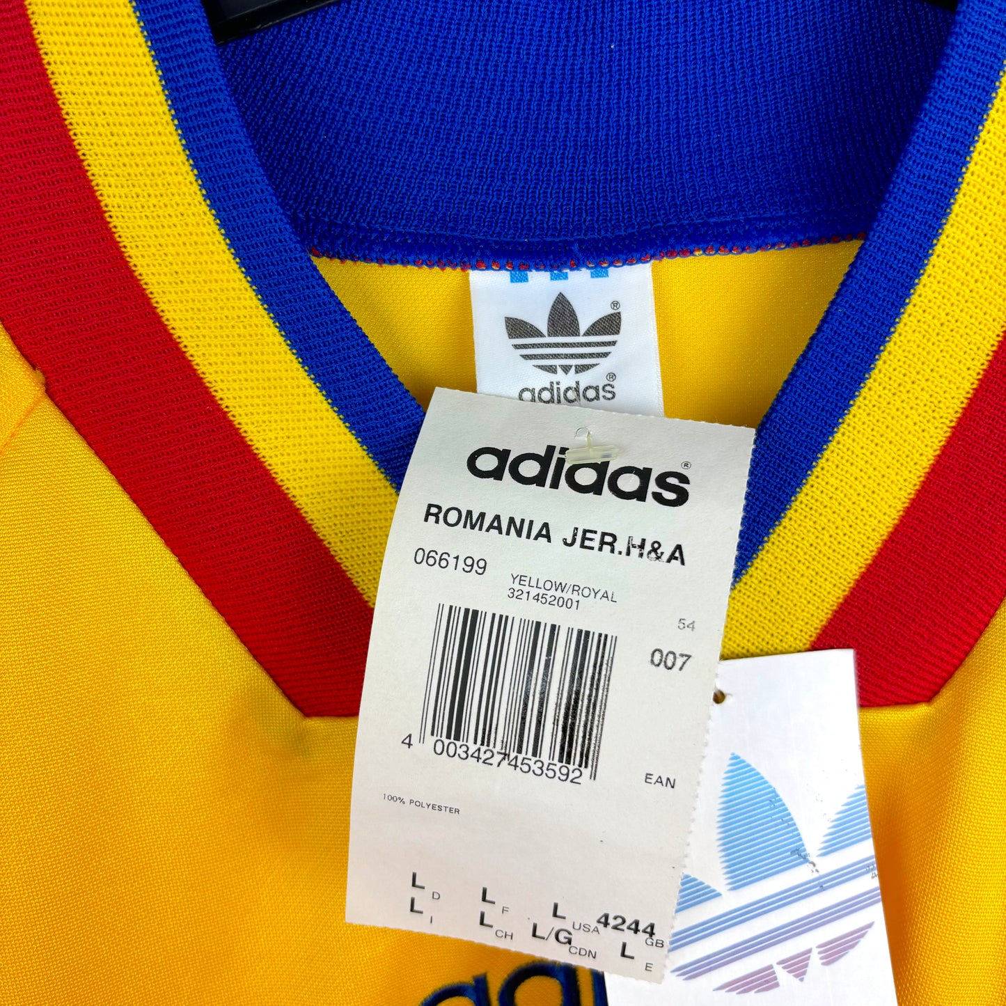 Romania 1994-1995 Adidas Home Football Shirt BNWT