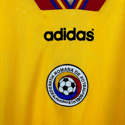 Romania 1996-1998 Adidas Home Football Shirt