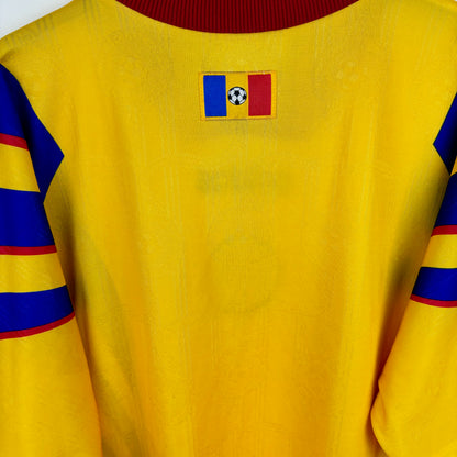 Romania 1996-1998 Adidas Home Football Shirt