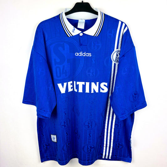 Schalke 1996-1997 Adidas Home Football Shirt
