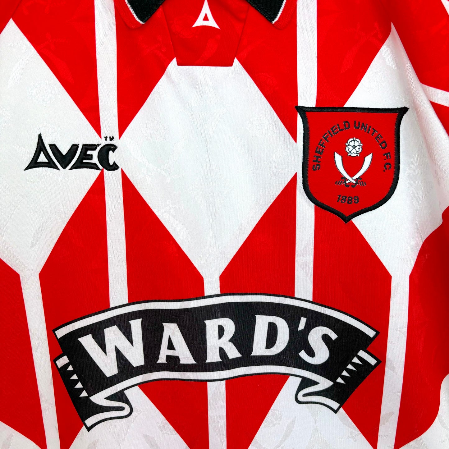 Sheffield United 1995-1996 Avec Home Football Shirt