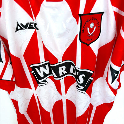 Sheffield United 1995-1996 Avec Home Football Shirt