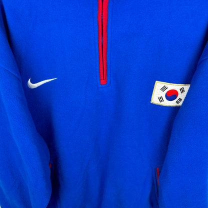 South Korea 1998-2000 Nike Football Quarter 1/4 Zip Fleece