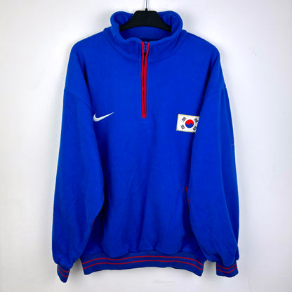 South Korea 1998-2000 Nike Football Quarter 1/4 Zip Fleece