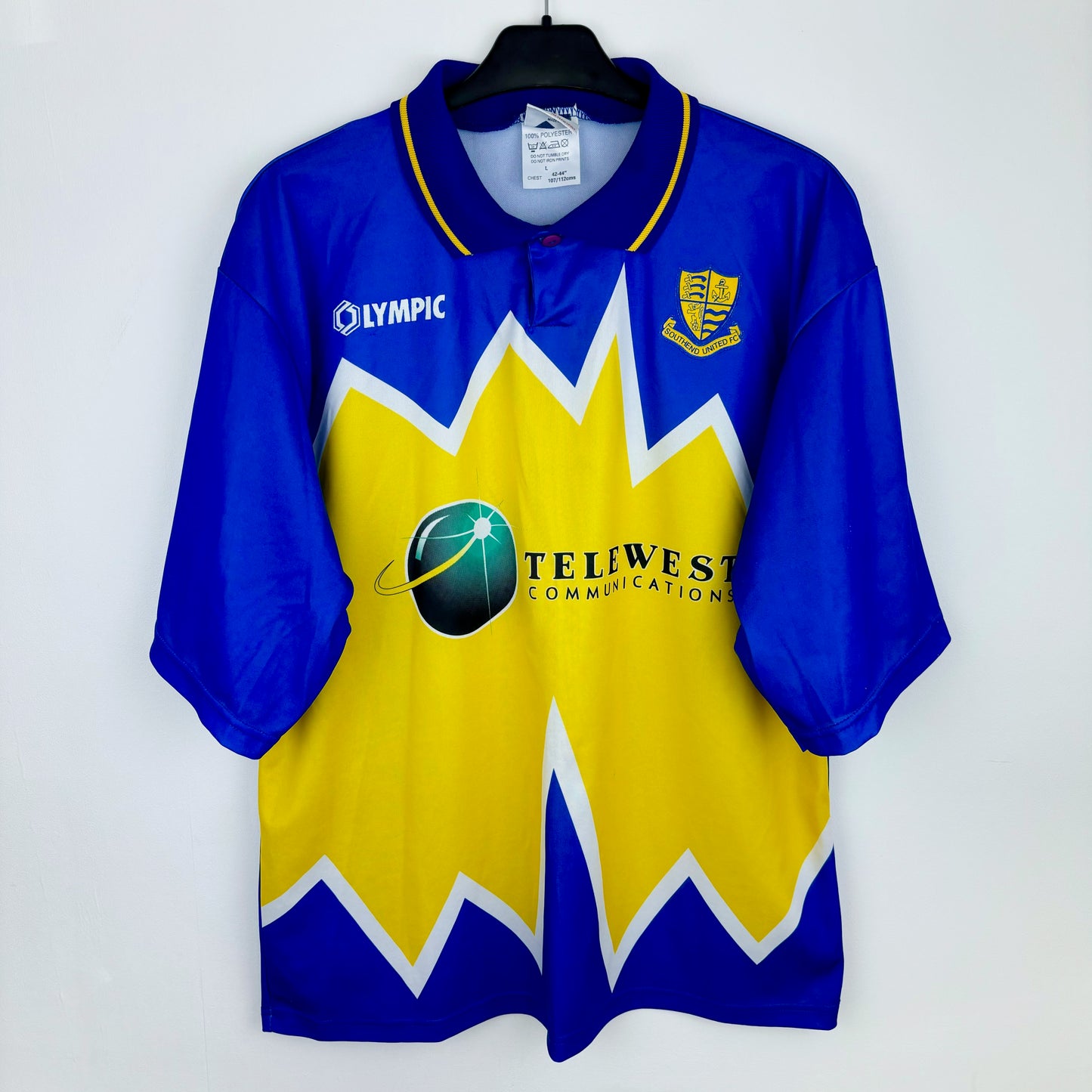 Southend United 1996-1997 Olympic Home Football Shirt
