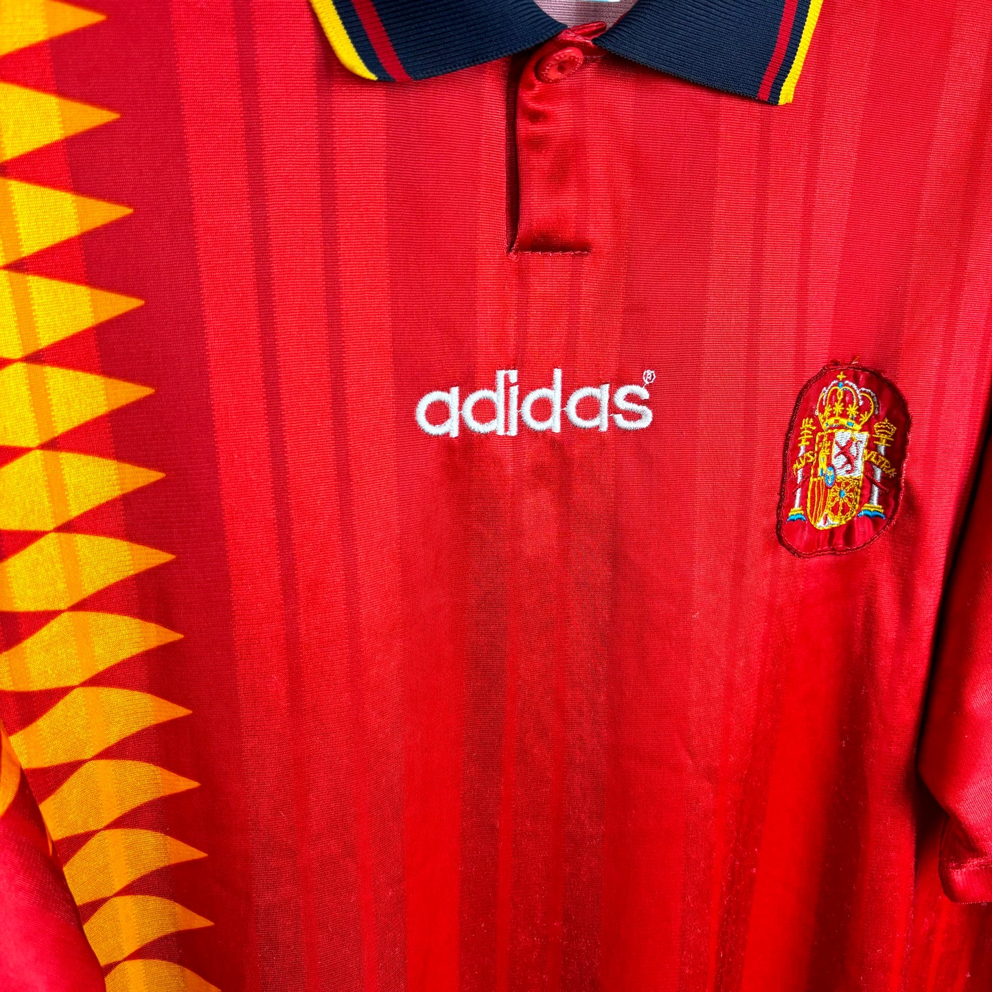 Spain 1994-1996 Adidas Home Football Shirt