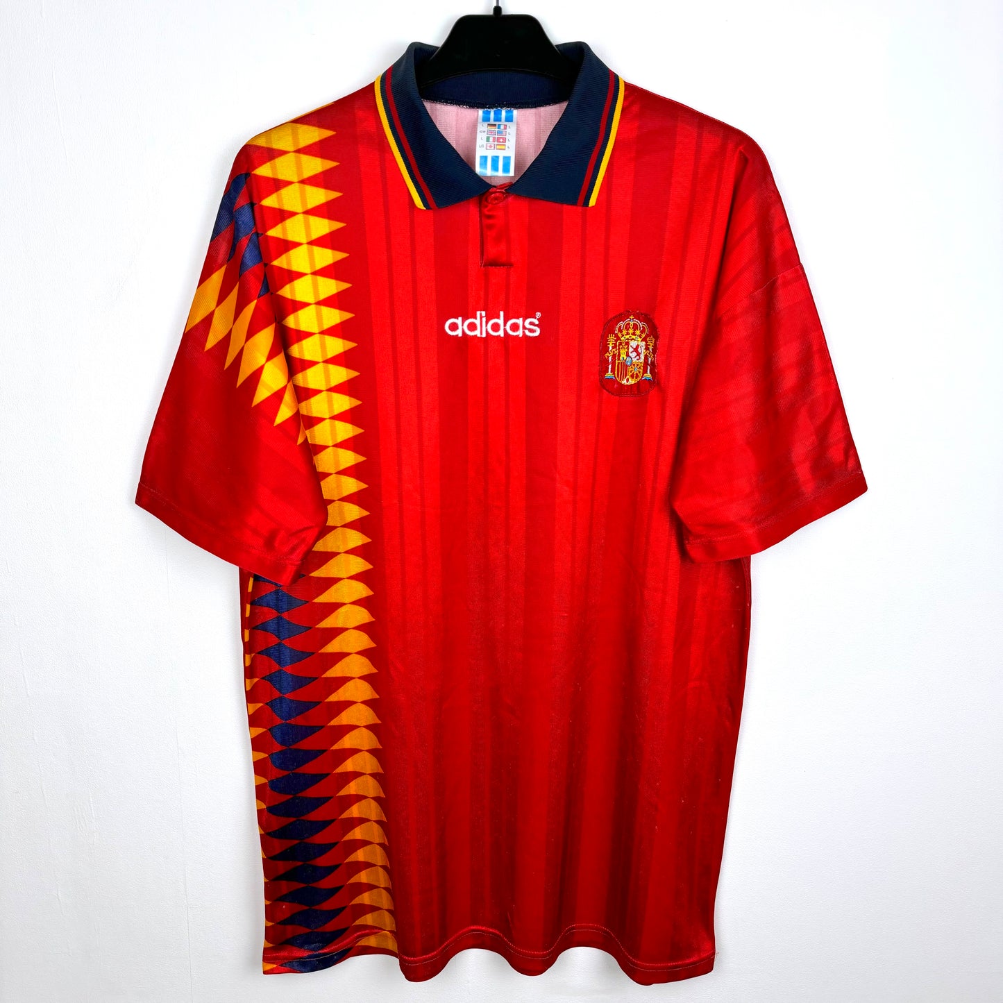 Spain 1994-1996 Adidas Home Football Shirt