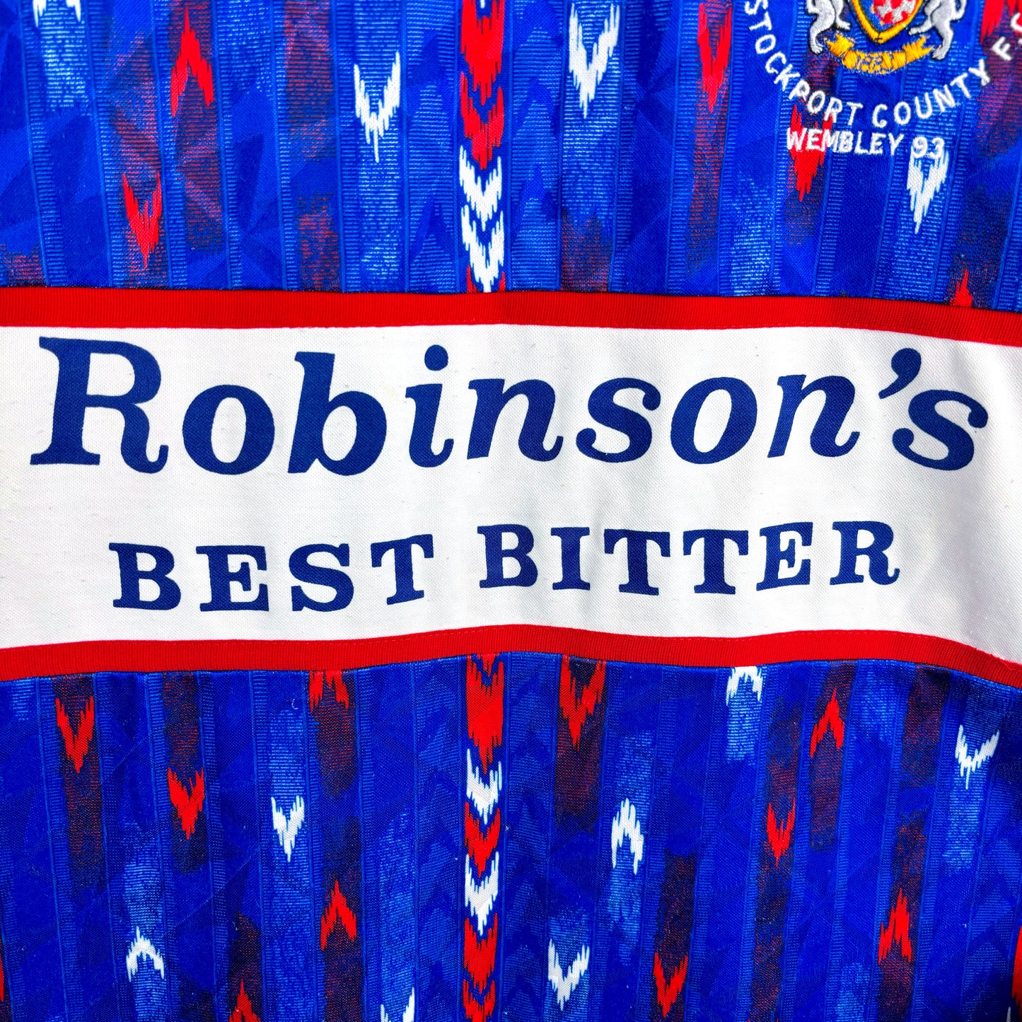 Stockport County 1992-1993 Wembley Super League Home Football Shirt Jersey